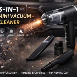 3 in 1 Handheld Vacuum Cleaner – Powerful Mini Car & Home Cleaner