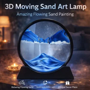 3D Moving Sand Art Lamp – Flowing Sand Painting