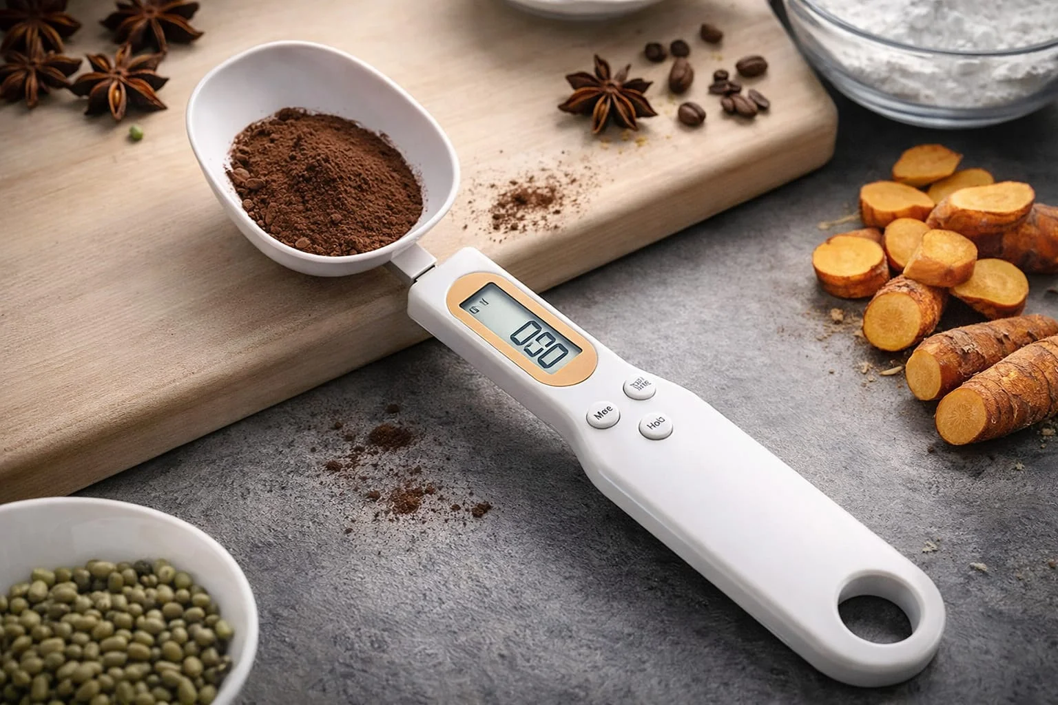 Digital Measuring Spoon Scale – High Precision Kitchen Weighing Spoon (0.1g Accuracy) - Image 3